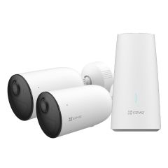 Camera surveillance WIFI longue portée sur batterie pack de 2 caméras